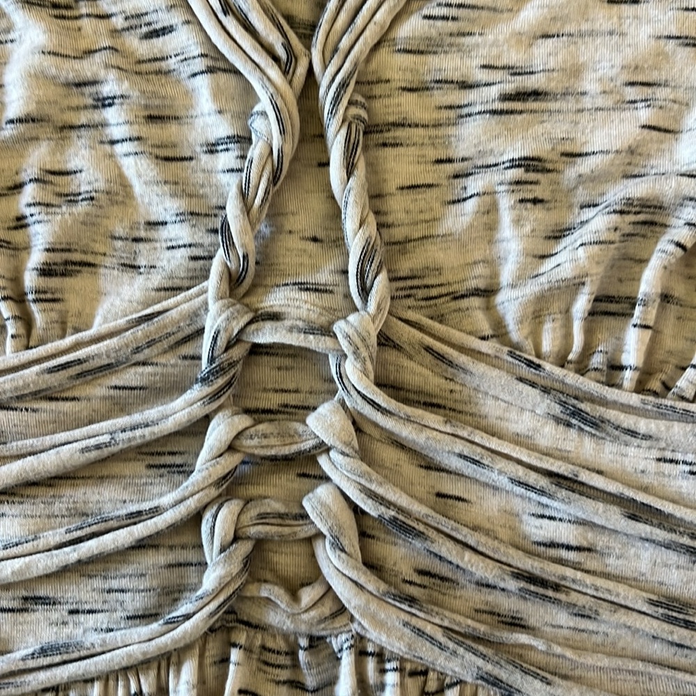 Max Studio Women’s knit Dress Vneck sleeveless Boho braided detail size Small - Picture 10 of 15